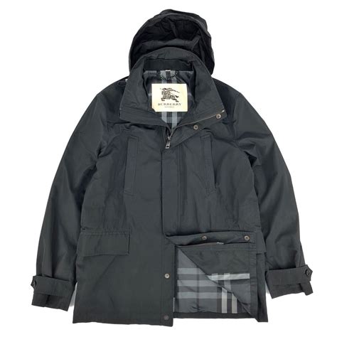 veste burberry homme noir|Burberry manteau homme.